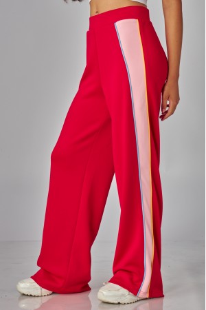 AUDEY-06<br/>Color Block Panelled Stretch Knit Track Pants