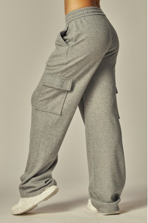 CARGO-TR1<br/>Soft Brushed Rib Cargo Sweatpants