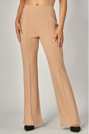 SCU207<br/>Scuba Knit High Rise Pintuck Tailored Boot Pant