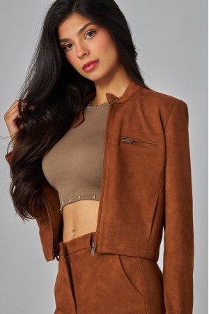 SUEDE-400<br/>Suede Moto Jacket