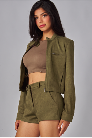 SUEDE-400<br/>Suede Moto Jacket