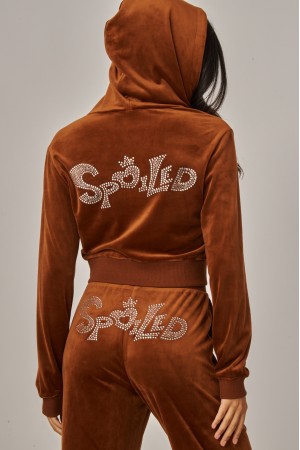 TAYLOR-5<br/>Velour Spoiled Bling Hoodie Track Set