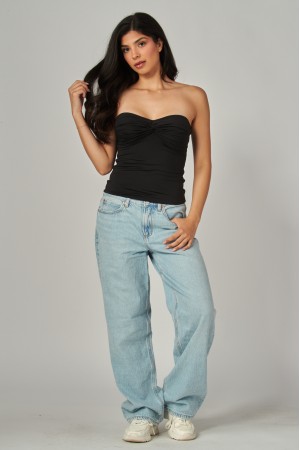 VERA-29T<br/>Contour Double Layered Twist Tube Top