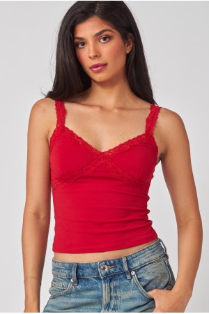 VIOLA-01T<br/>Lace Trim Babydoll